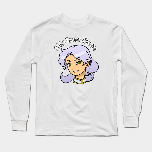 White Ranger Liberance (Zoisite) Long Sleeve T-Shirt by RueLi